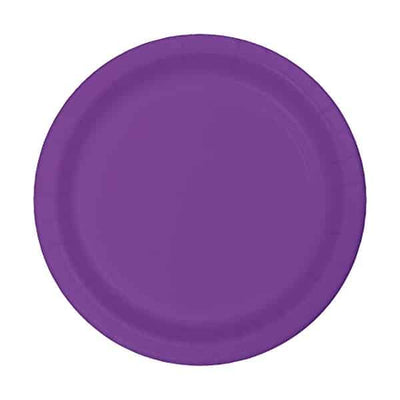 Hot Pink Round Paper Plates 7inch (24)