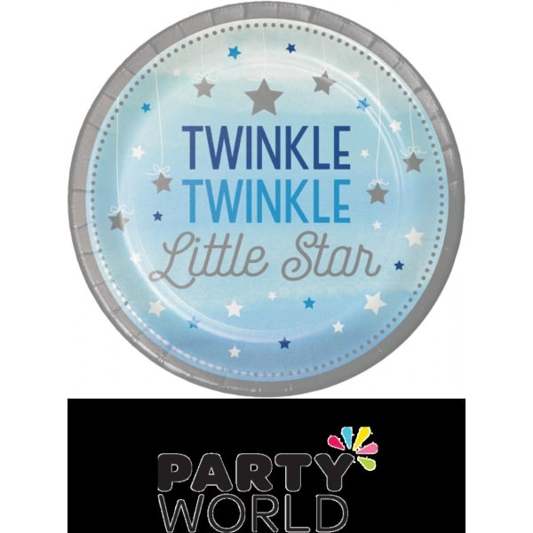 Twinkle Twinkle Little Star Paper Plates 7in (8)