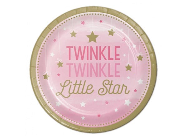 Little Star - Twinkle Paper Plates 7in (8)