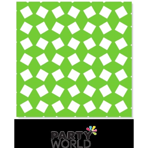 Party Napkins Printed - Green (20)