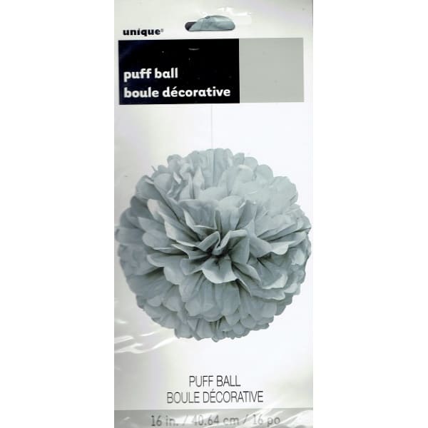 Puff Ball  40cm - Silver