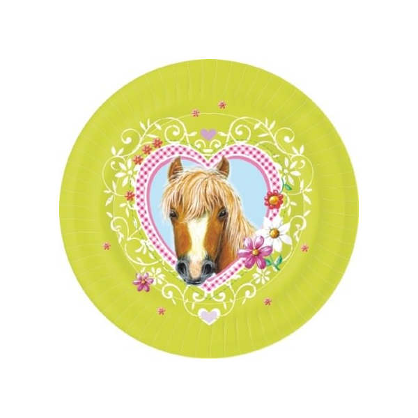 Horse Plates Green 22cm (10)