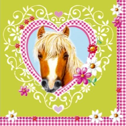 Green Horse Napkins (20)
