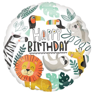 Foil Balloon 18" Get Wild Happy Birthday image 0