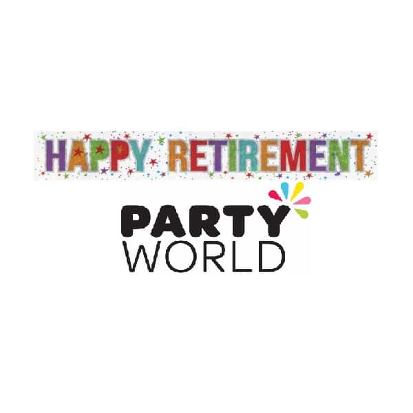 Happy Retirement Foil Banner