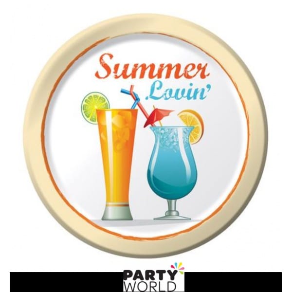 Summer Lovin' Paper Plates 7in (8)