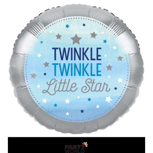 Twinkle Twinkle Little Star Foil Balloon 45cm