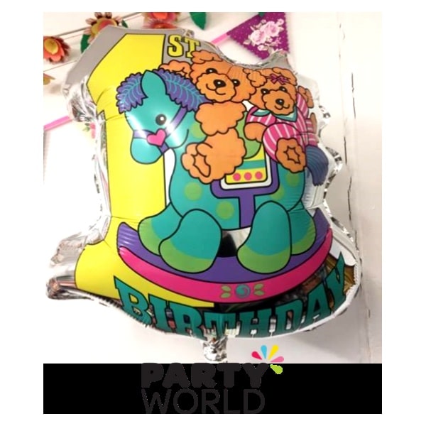 1st Birthday 45cm Foil Balloon