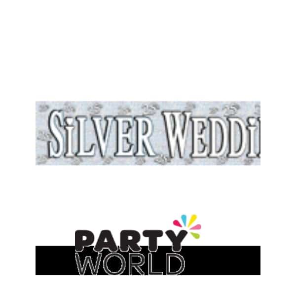 25th Silver Wedding Anniversary Banner