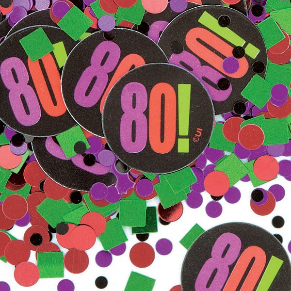 80th Birthday Confetti