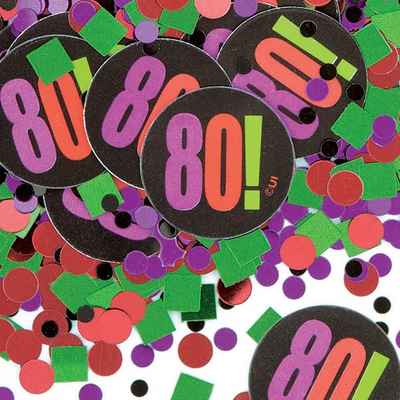 80th Birthday Confetti