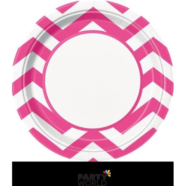 Hearts Plates (10) Valentine's day written in pink
