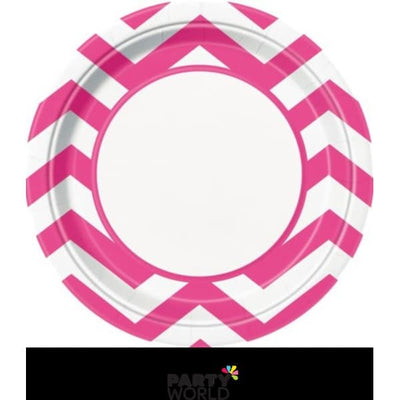 Hot Pink - Paper Plates 9in - Hot Pink (8)
