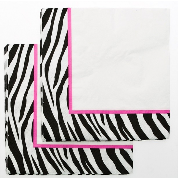 Zebra Lunch Napkins (16)
