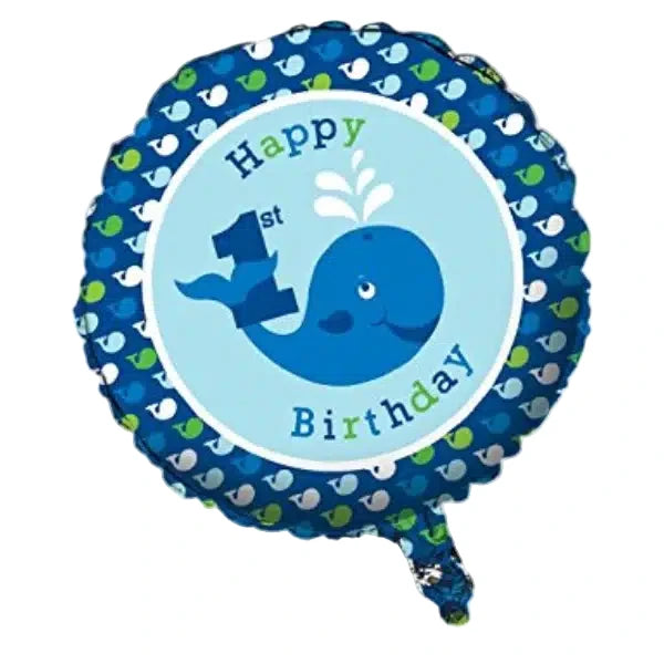 Under The Sea 1st Birthday Foil Balloon 45cm