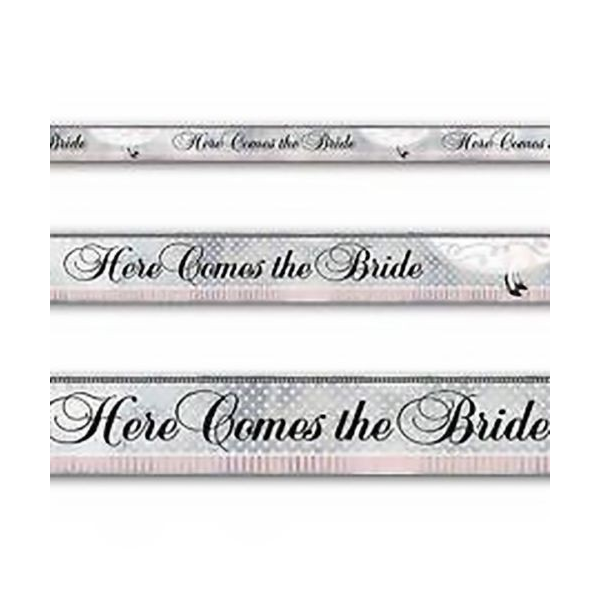 Here Comes The Bride Banner