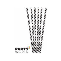 Black Paper Straws -  packet of 24