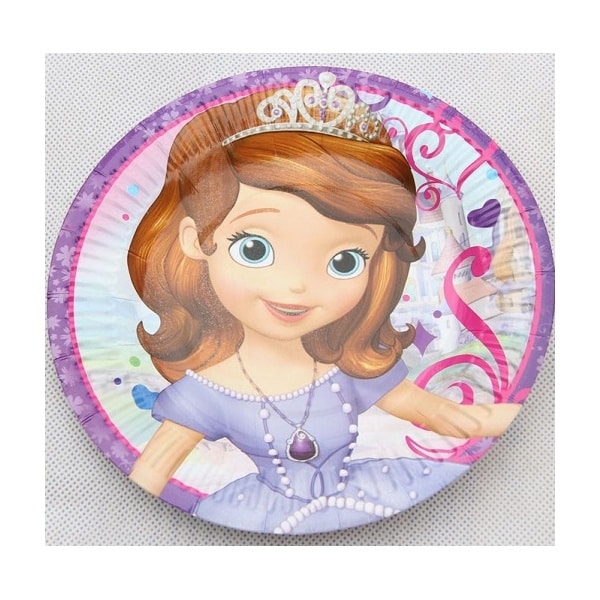 Sofia The First Round Paper Plates (8)