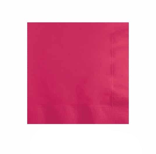 Hot Magenta Pink Beverage Napkins (20)