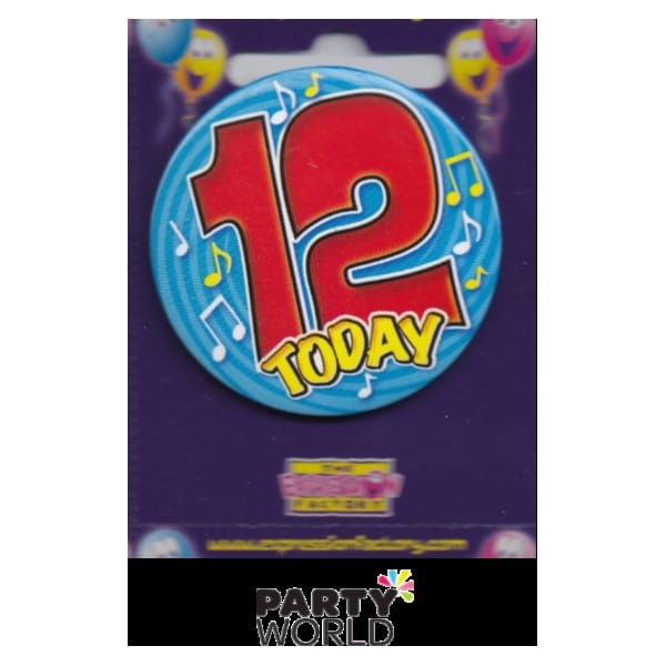 12th Birthday Blue Badge "Today"