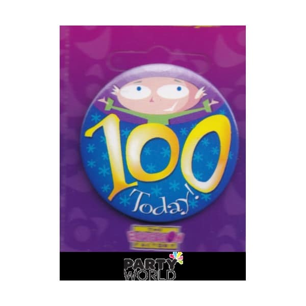 100th Birthday Blue Badge "Today"
