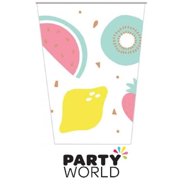 Tropical Fruit Party Paper Cups (8)