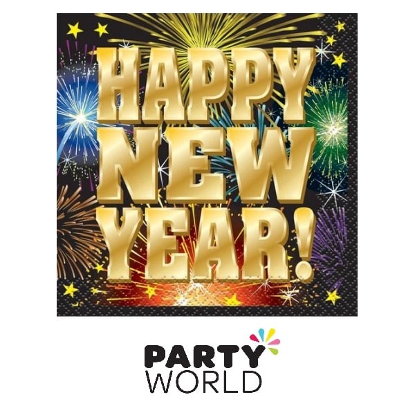 Happy New Year Firework Cocktail Napkins (16)