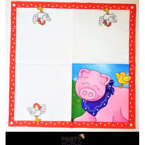 Farm Friends Luncheon Napkins (16)