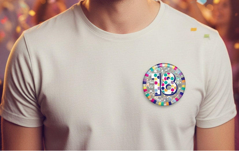 Large 18th Birthday Badge