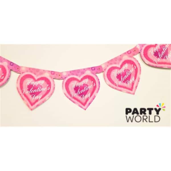 Valentine's Day Die Cut Cardboard Banner 2m