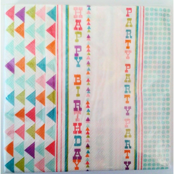 Happy Birthday Napkin (20pk)