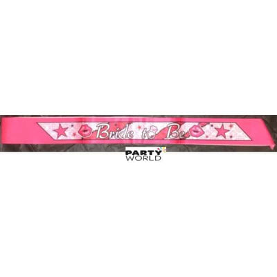 Pink & White Hen's Night Sashes Set (6)