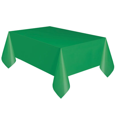 Plastic Table Cover Rectangle - Emerald green image 0