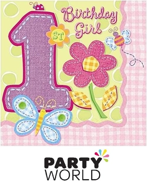 1st Birthday Beverage Napkins (16)