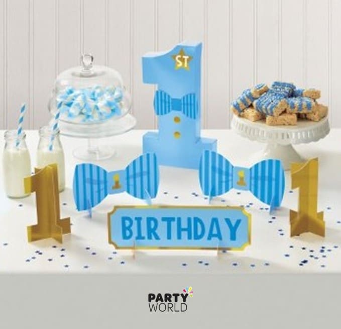 1st Birthday Boy Blue Table Decorating Kit
