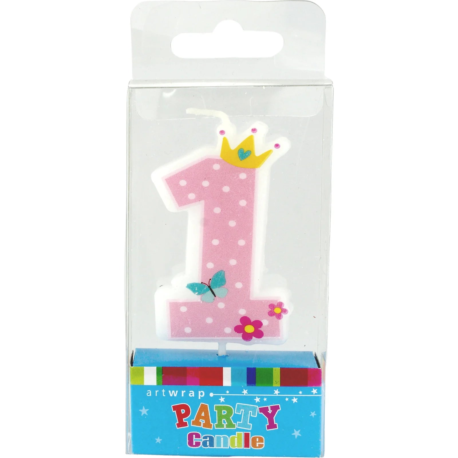 Candle 1st Birthday Pink
