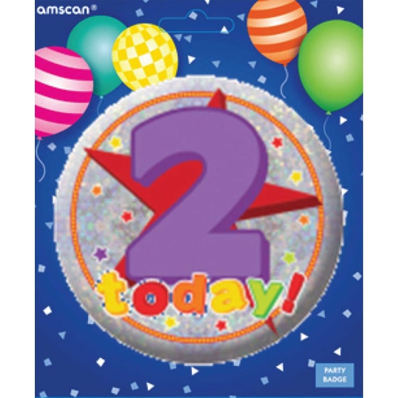 2 Today Birthday Purple Badge "Today"