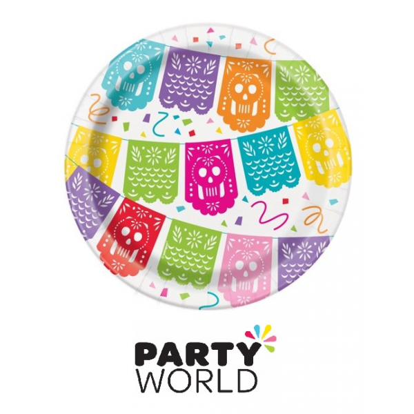 Mexican Fiesta 7inch Paper Plates (8)
