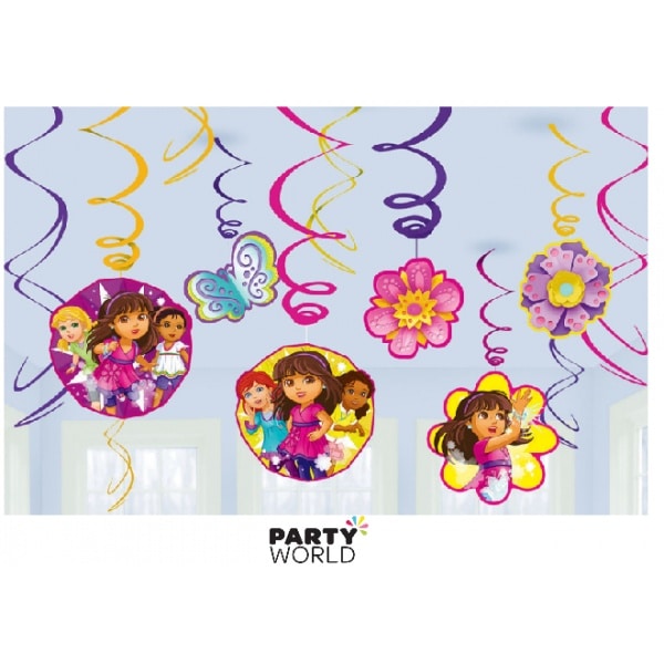 Dora & Friends Swirl Decorations (12)