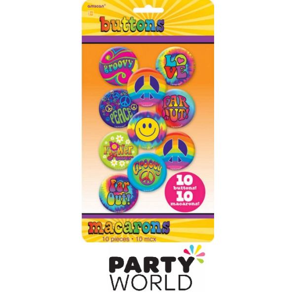Feeling Groovy Buttons / Badges (10)