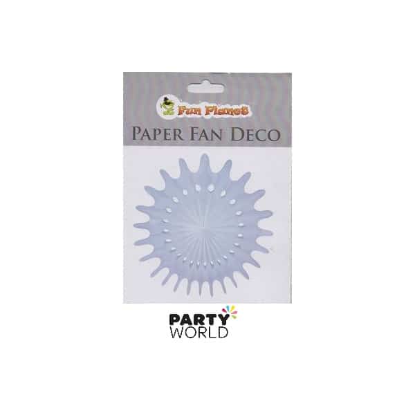 White Paper Fan Deco - 40cm