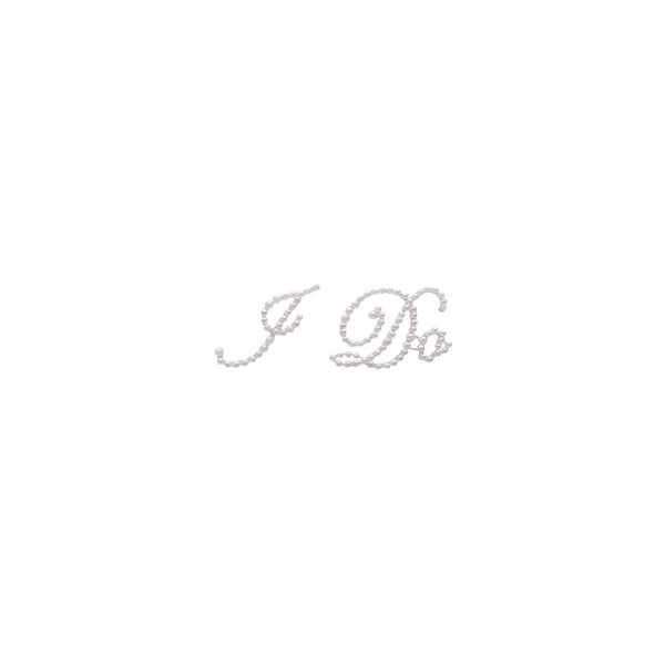 'I DO' Diamante Shoe / Glass Sticker
