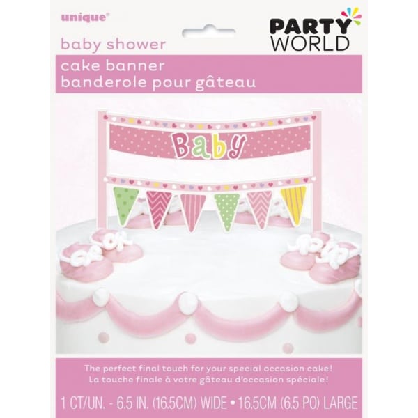 Baby Shower Cake Banner - GIRL