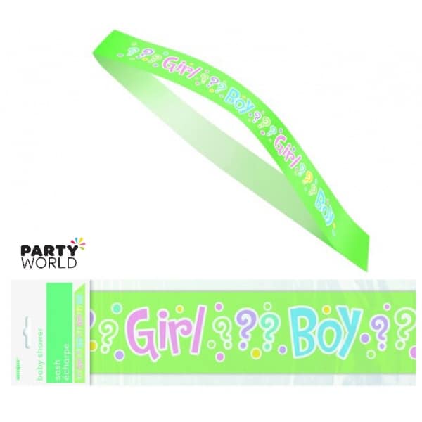 Gender Reveal Sash (Mum to be to wear)