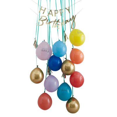 Happy Birthday Balloon Door Kit Rainbow image 0