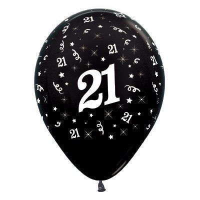 Uninflated - Balloon Single 21st Black