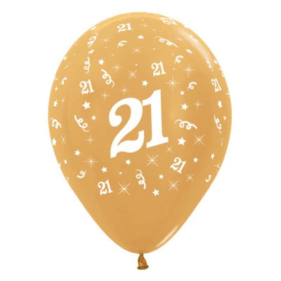 Uninflated - Balloon Single 21st Gold