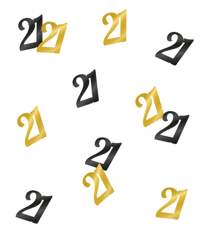 Scatter Confetti 21 Key Gold Numbers