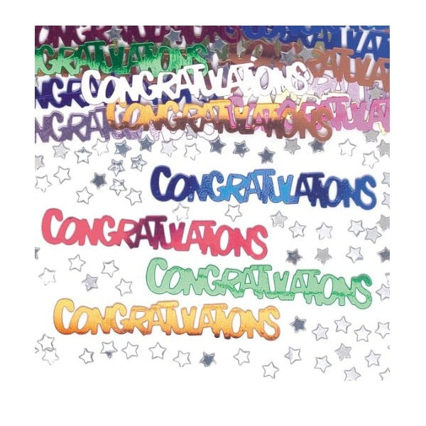 Congratulations Foil Confetti Multicolour 12g