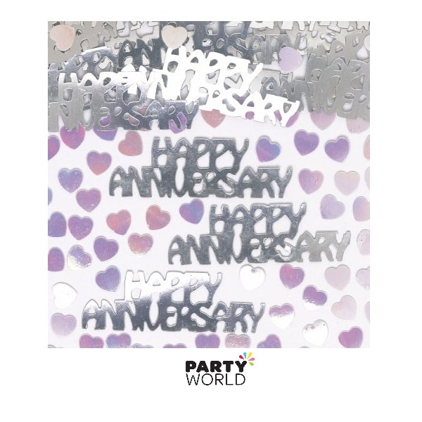 Happy Anniversary Silver Confetti (12g)